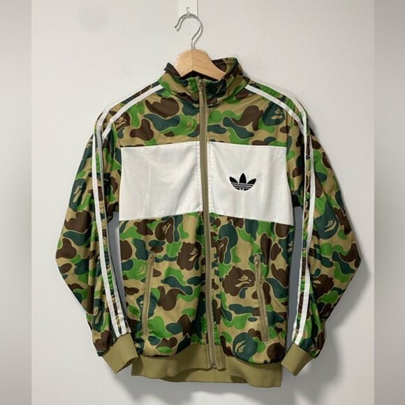 Adidas × BAPE Green Camo Track Jacket — Size M - Picture 4 of 12